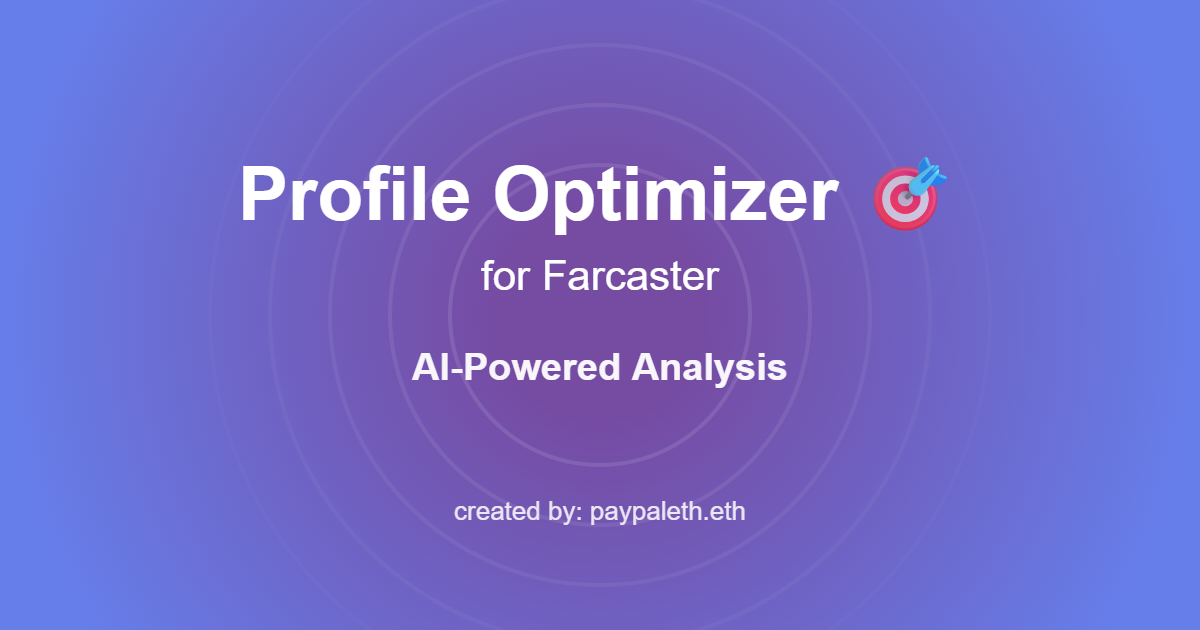 Farcaster Profile Optimizer
